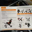 Transport Wheelchair Lightweight Foldable with Telescopic Handle, Portable Folding Wheelchair with Hand Brakes, Compact Travel Wheelchair for Adults & Seniors, Easy Storage,Only 22LBS (Orange)