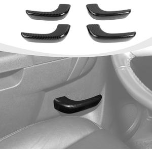 RAZPOY Carbon Fiber Inner Door Handle Cover Trim Compatible with Chevy Silverado & GMC-Sierra Accessories 2007-2013