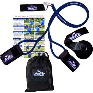 Arm Pro Bands Baseball Softball Resistance Training Bands - Arm Strength, Pitching and Conditioning Equipment in 3 Levels (Youth, Advanced, Elite), Anchor Strap, Door Mount