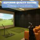 Hahafelt Golf Wall Padding, Golf Simulator Enclosure Safety Padding Memory Foam with PU Leather Surface for Soundproof Impact Protection 10pc