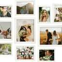 LUCKYLIFE Picture Frame Set 10-Pack, Gallery Wall Frame Collage with 8x10 5x7 4x6 Frames in White Finishes