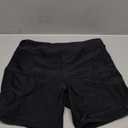 Yonique Womens Swim Shorts High Waisted Swim Bottoms Tummy Control Bathing Suit Bottom Boy Shorts (Medium, Black)