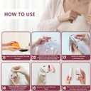 1 Pack M9 Full Set Breast Replacement Part for Momcozy Upgraded Mobile Flow | Upgraded M9, Including 24mm Flange, Red Valve, Diaphragm, Storage Bottle with Red Lip, Not Original Parts,1pc 24mm Overall