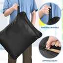 OTraki 20x24 inch Wet Bag for Swimsuit 2pcs Large Gym Wet Bag with Handle & Zipper Wet Clothes Organizing Machine Washable Waterproof Wet Dry Bag for Travel Drying Do Not Exceed 176 Black