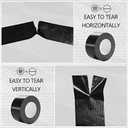 SWRT 9 Mil 24-Pack Black Heavy Duty Duct Tape Strong Adhesive, 2 in x 30 YD (Total 720YD) Duct Heavy Duty Waterproof All Weather Black Duct Tape No Residue Sealing & Patching for Indoor&Outdoor Repair