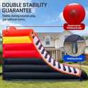 OZIS Inflatable Basketball Hoop Shoot Game, Interactive Inflatable Party Basketball Game Portable with 4 Balls & Blower Easy Set-Up Ideal for for Outdoors Parties, Sports Events, Backyard Play