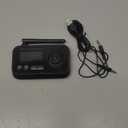 Bluetooth Transmitter Receiver 3-in-1 Bluetooth 5.3 Audio Adapter for 2 Headphones with Bypass Volume Control ON/Off Switch LCD Display 3.5mm Aux/Optical/RCA for Home Stereo TV Speaker PC (All Black)