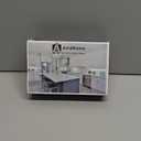 Asidrama 10 Pack 3 Inch(76mm) Matte Black Kitchen Cabinet Handles, Bin Cup Cabinet Pulls Kitchen Cabinet Hardware for Cupboard Drawer Pulls (3" Hole Center)