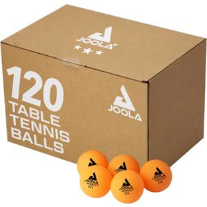 JOOLA Training 3 Star Table Tennis Balls 12, 60, or 120 Pack - 40+mm Regulation Bulk Ping Pong Balls for Competition and Recreational Play - Fun as a Cat Toy - Indoor and Outdoor Compatible