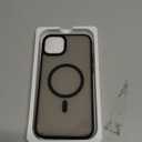 Miracase Magnetic for iPhone 15 Case (Compatible with MagSafe)with 2X Screen Protectors Military-Grade Protection, Anti-Fingerprint Translucent Matte Phone Cover for iPhone 15 6.1 inch, Black