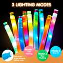 JOYIN 9 Pack Glow Sticks Party Favors for Kids, Light Up Pop Tubes Glow Necklaces Bracelets Party Supplies for Toddlers Boys Girls Birthday Gifts, School Classroom Goodie bags, Treasure Box Toys
