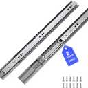 LONTAN 2 Pairs Soft Close Drawer Slides 20 Inch 3 FOLD Full Extension Dresser Drawer Glides Side Mount Heavy Duty Cabinet Rails 100 LB Load Capacity