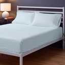 Sleepy Town Queen Size Bed Sheets - 3 Piece - NO Flat Sheet Included - Queen Sheet Set - Soft, Comfy & Cooling - Easy Care - Wrinkle & Fade Free - Brushed Microfiber - Deep Pocket Sheets (Ice Blue)