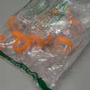 8PCS Hamster Tunnel Tube DIY Assorted Toy Transparent Adventure Pipe Playground Exercise Set for Mouse Syrian Hamster Gerbil (Orange)