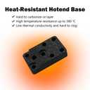HzdaDeve Heating Assembly Kit for A1 Mini/A1 Hot End Heating Component with Heater Cartridge and Thermistor Temperature Sensor Heat-Insulating Base Clip for Bambu Lab 3D Printer Accessories