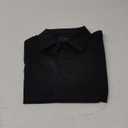J.VER Men's Dress Shirts Stretch Stain Shield Long Sleeve Solid Formal Shirt Business Casual Button Down Shirts (Large, Black)