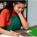 Mintra Office Durable Spiral Notebooks, 5 Subject (Green, College Ruled 1pk)