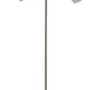 Adesso Floor Lamp with 5 Movable Shades & Adjustable Brightness  Perfect Lighting for Bedroom Decor, Beauty & Art Studio, Silver