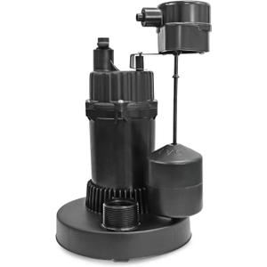 Everflow 1/2 Hp, 3700 G.p.h., 26 Ft. Lift, Submersible Sump Pump