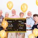 3 x Idealmuzik Farewell Party Decorations, Jumbo Farewell Card With Envelope, We Will Miss You Going Away Gift for Coworker Men Women, Goodbye Good Luck Retirement Card Guest Book Party Supplies (Black)