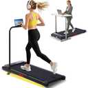 Portable Walking Pad Treadmill for Home Small with Incline and Handle Bar | 2026 Upgrade Electric Treadmill with Handle Bar and Incline, Mini Treadmills for Home 3.0HP, 350LBS, 0.6-7.6MPH