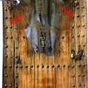 76'' Halloween Outdoor Decorations Animatronic Zombie Ghost with Red Eye