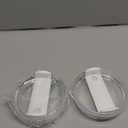 40 OZ Tumbler Lid Replacement Fit for Stanley Cup, 2 Pack Clear Replacement Lids Fit for Stanley Travel Tumbler, Spill Proof Tumbler Covers for Stanley Cup Accessories (Clear - White)