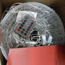 Ollny Christmas Lights Outdoor 4Pack 7.87inch, Multicolor 200 LED Ball Light with Plug in Remote, 8 Modes IP67 Waterproof Connectable Sphere Tree Lights for Indoor House Yard Garage Decorations