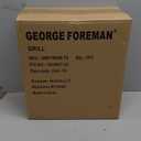 George Foreman 4Serving Removable Plate Electric Grill and Panini Press, George Tough NonStick Coating, Drip Tray Catches Grease, Black