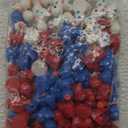 Wesiti 100 Pcs Patriotic Mini Ducks Independence Day Duck Figurines 4th of July Decor Memorial Day Mini Resin Ducks for Fourth of July Party Supplies