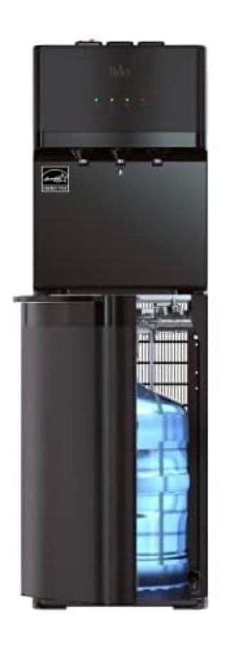 CLBL520SCBLK Brio Self Cleaning Bottom Loading Water Cooler Water Dispenser Black Stainless Steel - 3 Temperature Settings - Hot, Room & Cold Water - UL/Energy