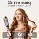 Thermal Brush 1.77", Long Lasting Hair Curling Iron Brush, Ionic Heated Round Brushes Makes Hair Smoother Get Natural Curls, 2 Temp Settings, Universal Voltage for Travel, Easy to Use, Rose Gold
