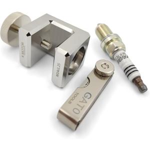 K-Motor Spark Plug Gap Tool with Feeler Gauge (M14 x 1.5 Thread) Made of Stainless Steel (14mm)