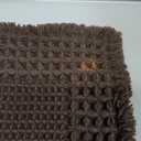 TYUU Waffle Bath Mat, Boho Bathroom Rugs Non Slip Washable Super Absorbent Quick Dry Bath Mat Farmhouse Bathroom Decor, 24"x16" Mocha