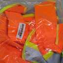 3M High Visibility Reflective Safety Vest with Zipper and Pockets Orange,3XL
