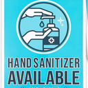 Store Safety Signs,"Hand Sanitizer Available Here" (9 x 12 in, 6 Pack)