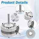 97009317 Attic Fan Ventilator Motor and FB99100 Attic Fan Blade fits 1050 and 1200 CFM Replace 355BR, 355-C, 355-D, 355-E, 355-F, 358-A, 358-B, 358-C, 358-D, 358-E