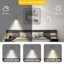 Sossi Motion Sensor Night Light Plug in 4 Pack,10-60Lm Stepless Dimming,3 Light Modes with Memory, Smart Night Lights Plug Into Wall Sensor, Dusk to Dawn Sensor for Bedroom, Toilet, Hallway, Kitchen
