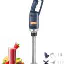 VEVOR Commercial Immersion Blender, 350W Heavy Duty Hand Mixer, 16 inch Stepless Variable Speed Mixer with Stainless Steel Blade, Multi-Purpose Portable Mixer for Soup, Sauces, Mashed Potatoes, Cream