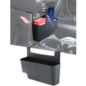 Savadicar Center Console Hanging Storage Organizer, Armrest ABS Tray Compatible with 2018-2025 Jeep Wrangler JL JLU 4XE and Jeep Gladiator JT, Interior Accessories, Black