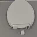 KOHLER 4636-RL-0 Cachet ReadyLatch Elongated Toilet Seat Slow Close, Soft Close Toilet Seat Quiet Lid, Contoured Grip-Tight Bumpers Installation Hardware, Apartment Essentials, White