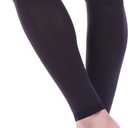 Doc Miller Compression Calf Sleeve for Men & Women 20-30mmHg Graduated Support for Running, Shin Splints, Calf Strain Knee High, (Black, L)