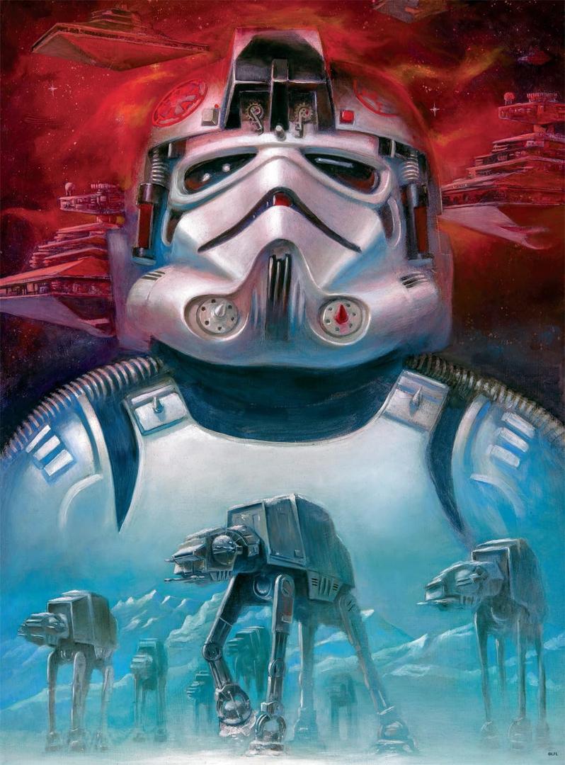 Buffalo Games - Star Wars - Fine Art - at-at Pilot - 1000 Piece Jigsaw Puzzle for Adults - Challenging Puzzle Perfect for Game Nights - Finished Size is 26.75 x 19.75