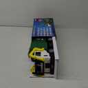 JOYIN Large Friction Powered Garbage Truck Toy Set, Includes Dumpster, Trash Bins, and Learning Cards for Kids (Green)