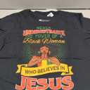 Proud African American Melanin Black Women Believe God Jesus T-Shirt, 1X