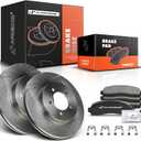 A-Premium 12.01 inch(305 mm) Front Vented Disc Brake Rotors + Ceramic Pads Kit Compatible with Select Ford and Mercury Models - Explorer 2002-2005, Mountaineer 2002-2005, 6-PC Set
