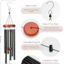 Dog Memorial Gifts for Loss of Dog, 26" Metal Pet Memorial Wind Chimes, Pet Memorial Gifts for Dogs and Cats, Loss of Dog Sympathy Gift, Pet Bereavement Remembrance Gift Dog with Poem Card for Cat