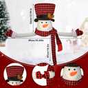 Christmas Tree Topper Snowman Top Hugger for Xmas Tree Holiday Decorations Winter Wonderland Decoration New Year Decorations