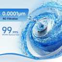 AQUALTRA USF-4RF-100 100 GPD Alkaline Reverse Osmosis System 3: 1 Pure to Drain Under Sink Water Filtration System with Dedicated Faucet