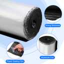 Zhengmy 53.9 Sqft 196 Mil Car Heat Sound Insulation Mat Automotive Noise Deadening Mat with Rubber Roller Auto Sound Deadener Self Adhesive Heat Insulation for Hood Ceiling Door(20 x 394 Inch)